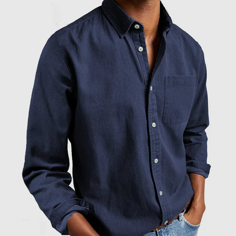 Elegante Ademend Lange Mouwen Shirt met Temperatuurregulering voor Elke Gelegenheid