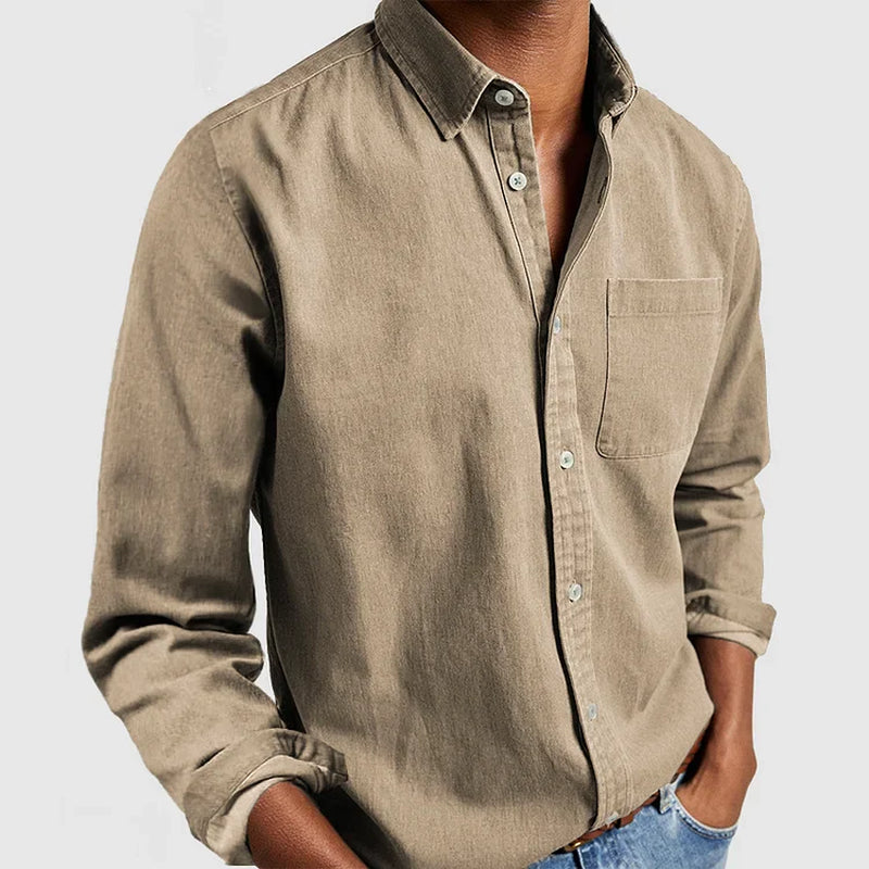 Elegante Ademend Lange Mouwen Shirt met Temperatuurregulering voor Elke Gelegenheid