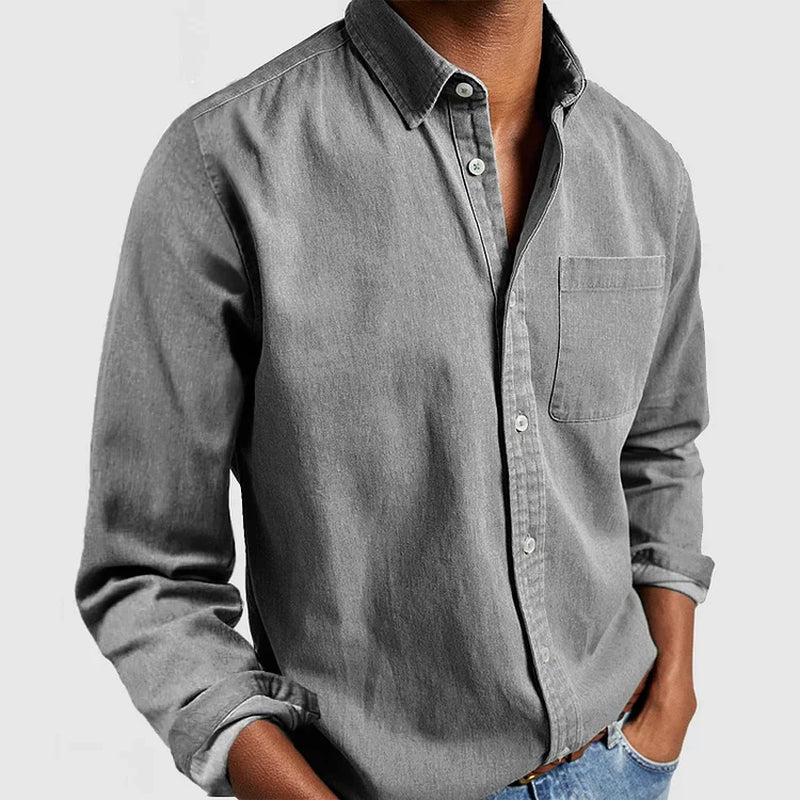 Elegante Ademend Lange Mouwen Shirt met Temperatuurregulering voor Elke Gelegenheid