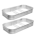 Galvanized Raised Garden Bed Kit, Large Metal Raised Garden Beds for Vegetables, Galvanized Planter Raised Garden Boxes Outdoor (Silver)