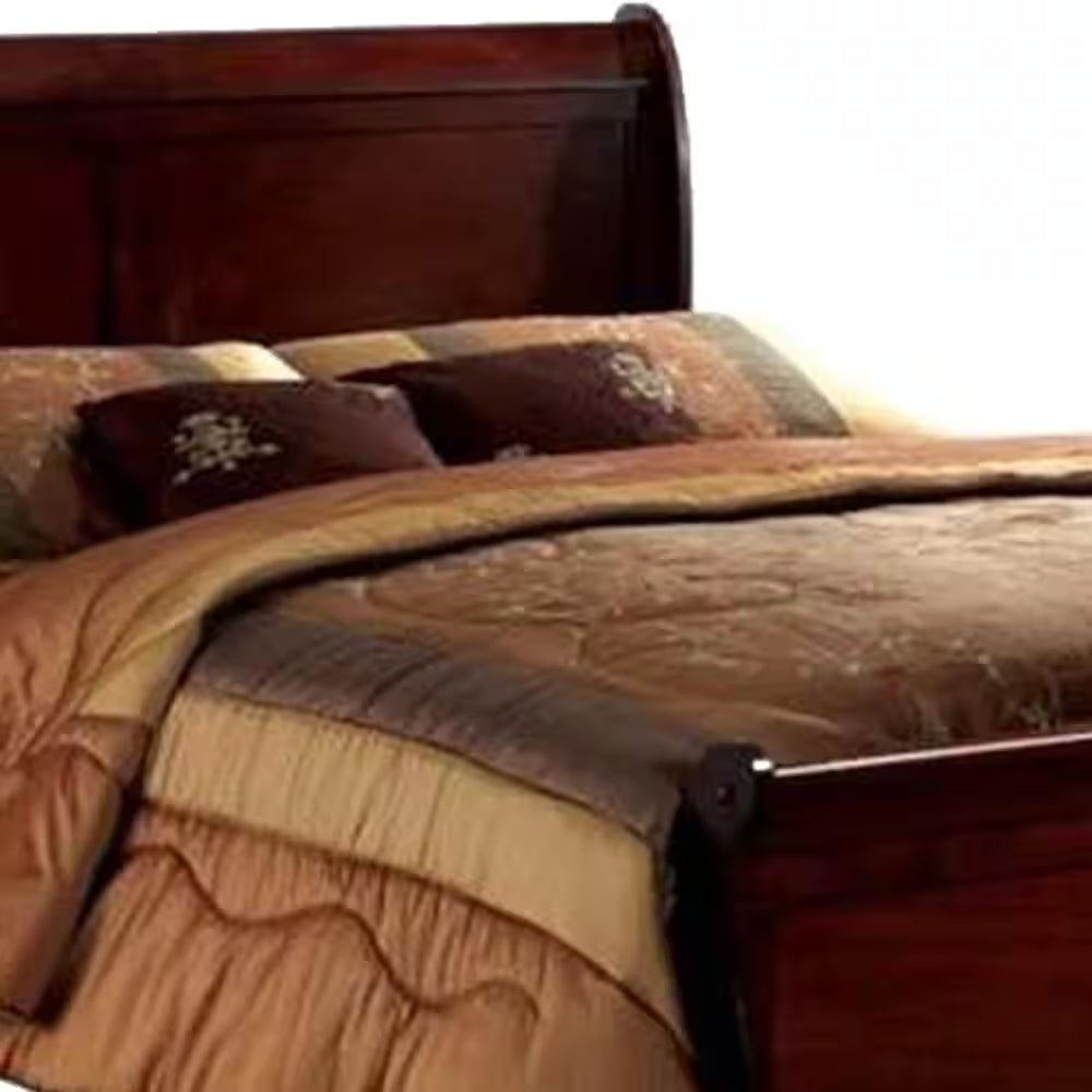 Louis Philippe III Full Bed in Cherry Finish